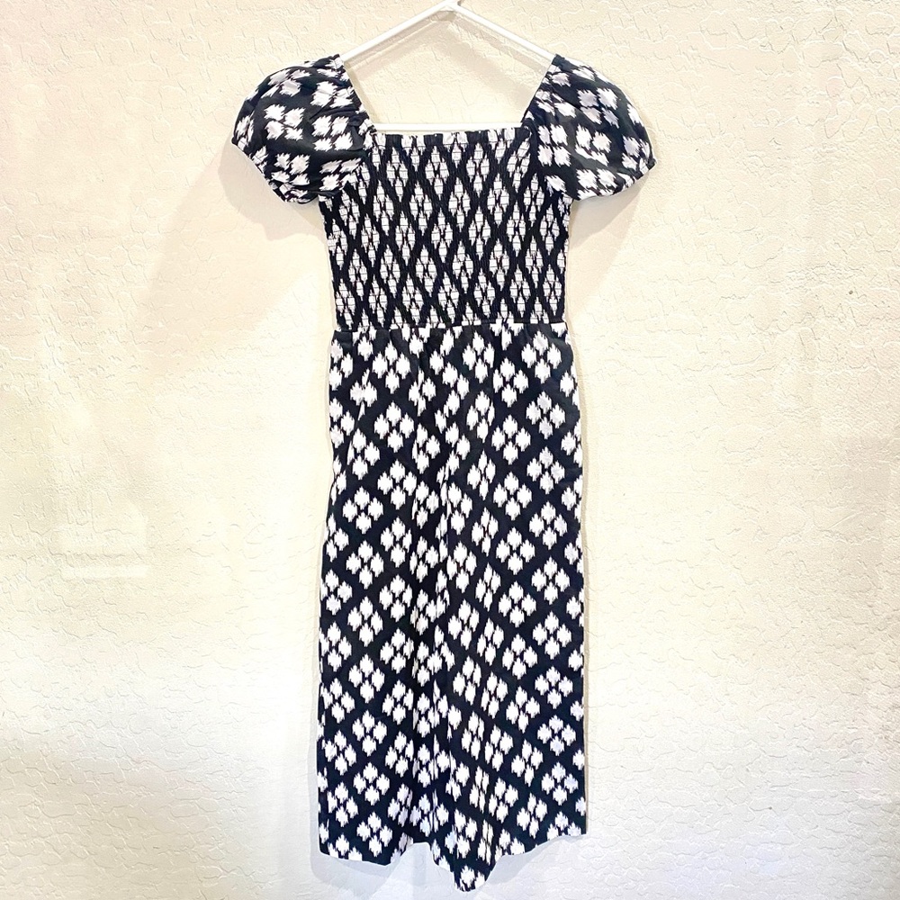 Janie and Jack Black and White Romper